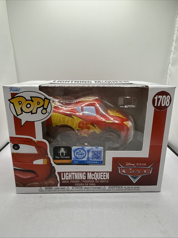 Lightning Mcqueen 1708 Funko Pop! Exclusive Disney Pixar Cars Vinyl +Protector