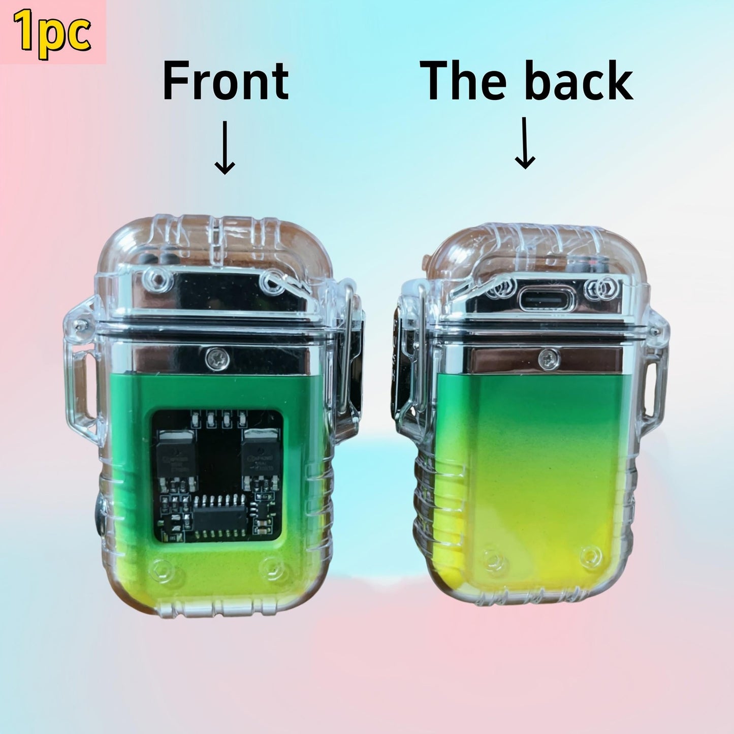 USB Rechargeable Plasma Led Lighter w/Flashlight - Portable Electric Gift
