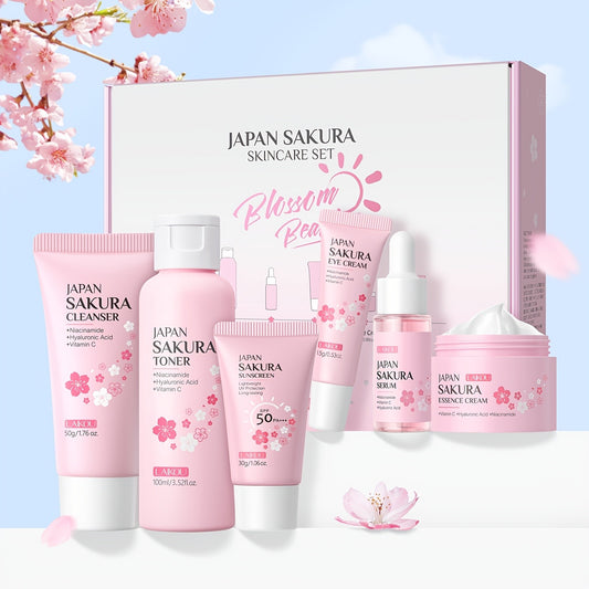 Sakura Skincare 6pcs Gift Set- Contain Vitamin C & Niacinamide