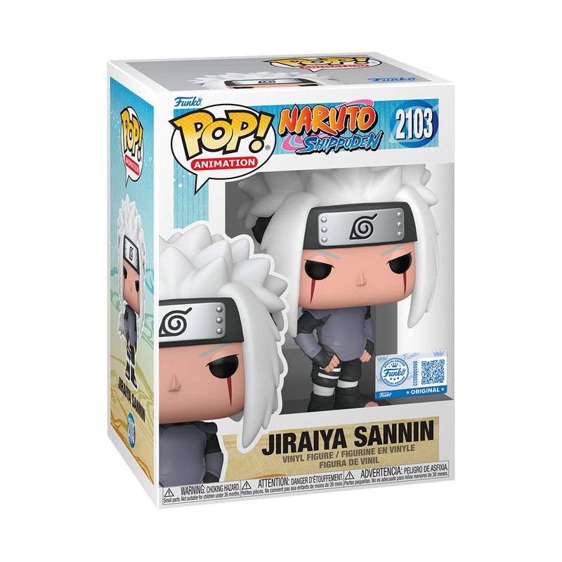 Funko Pop Animation Naruto Shippuden Jiraiya Sannin #2103 Exclusive + Protector