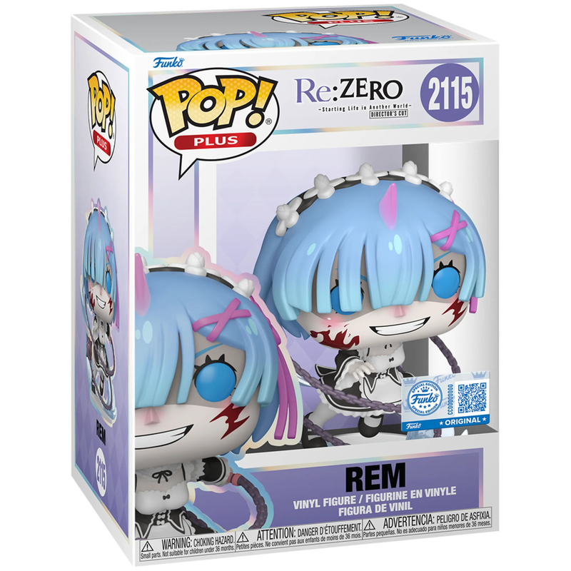 Funko Pop Plus Re Zero Rem Morningstar #2115 Exclusive Animation Vinyl Figure UK