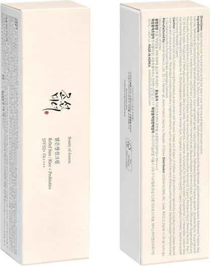 Beauty of Joseon Sunscreen SPF50+ Relief, Aqua Fresh ,Ginseng  K-Beauty SkinCare