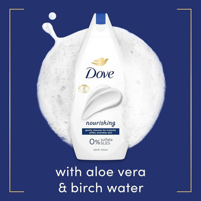Dove Nourishing Body Wash Soft Smooth Creamy Gentle Skin Cleanser Pack
