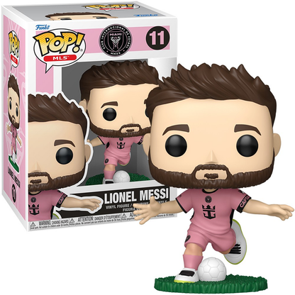 Funko Pop MLS Inter Miami CF Lionel Messi Pink Kit #11 Football Vinyl +Protector