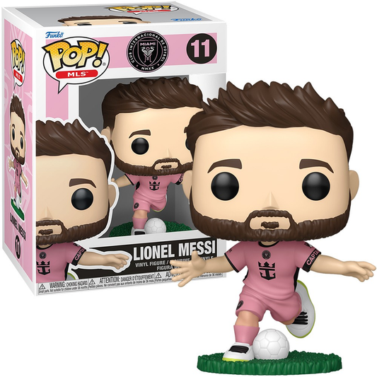 Funko Pop MLS Inter Miami CF Lionel Messi Pink Kit #11 Football Vinyl +Protector