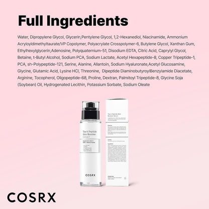 COSRX 6 Peptide Collagen Serum Face Toner with Niacinamide Korean Skincare 150Ml