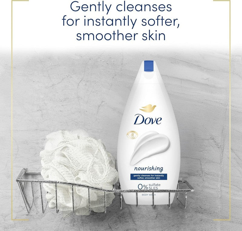 Dove Nourishing Body Wash Soft Smooth Creamy Gentle Skin Cleanser Pack