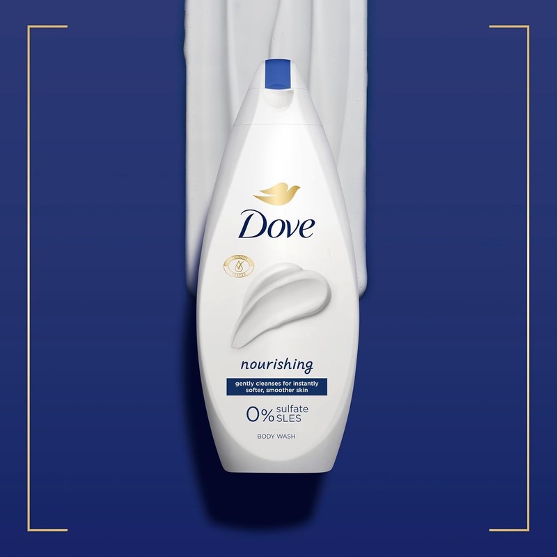 Dove Nourishing Body Wash Soft Smooth Creamy Gentle Skin Cleanser Pack