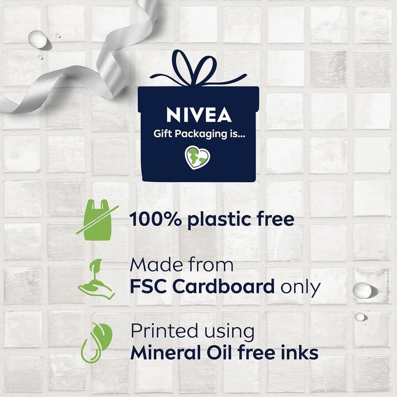 NIVEA MEN Feel Fully Sensitive Skincare Gift Set (8 Products) - Large Men'S Gift