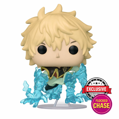 Funko Pop Luck Voltia # 1102 Glow CHASE Black Clover Exclusive Anime + Protector
