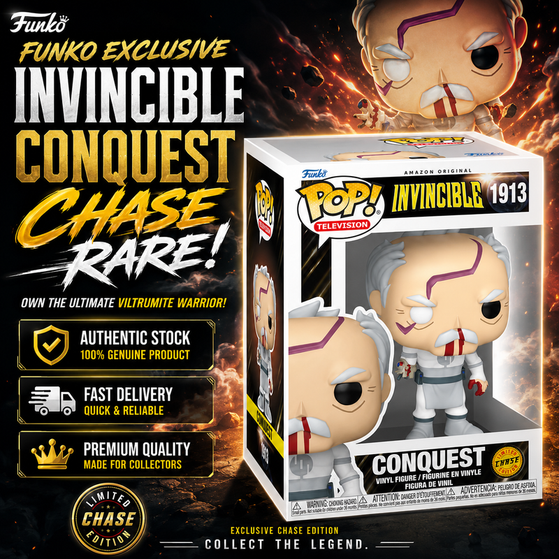 Funko Pop Invincible Conquest Chase #1913 Rare Anime Vinyl Figure + Protector UK