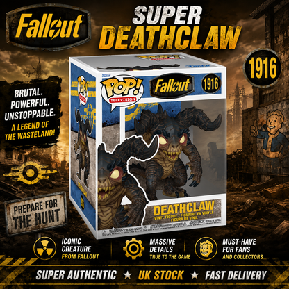 Funko Pop Super Deathclaw 1916 Fallout Television Series Vinyl Figure UK New