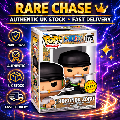 Funko Pop Roronoa Zoro 1775 Chase One Piece Anime Exclusive + Protector