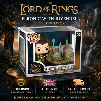 Funko Pop Elrond Rivendell 1747 Lord Of The Rings Town Vinyl Figure Gift UK LOTR