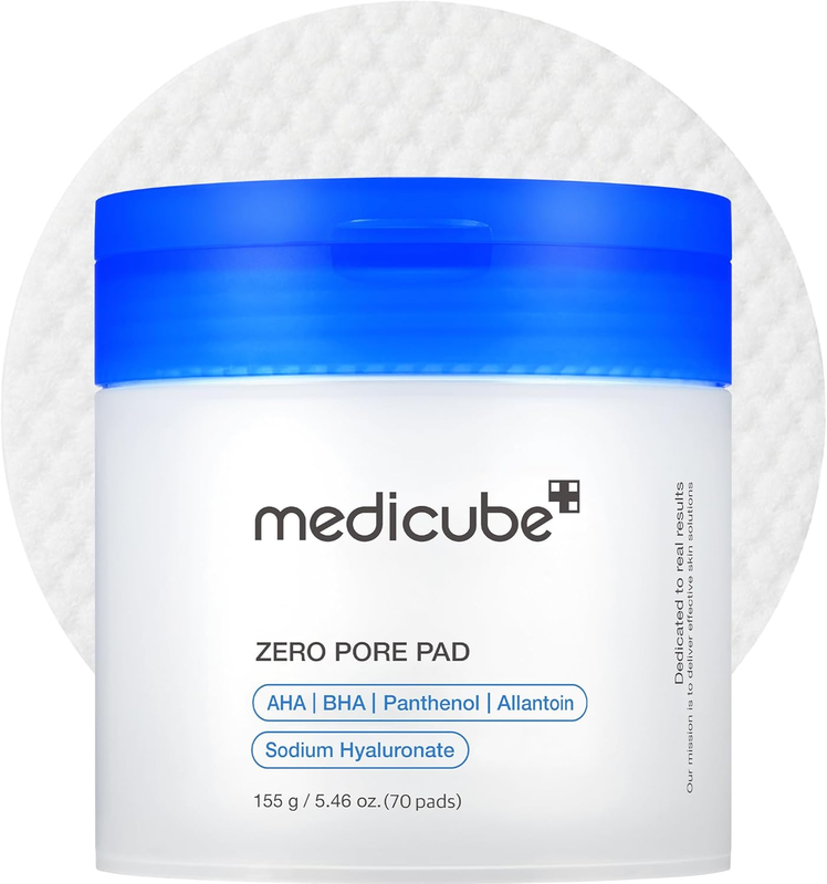 Medicube Zero Pore Pads 2.0, Dual-Textured Exfoliation I Korean Skin Care