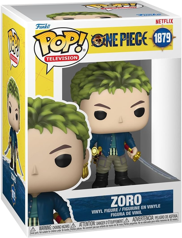Funko Pop Zoro #1879 Live Action Netflix One Piece Vinyl Figure Animation NEW UK