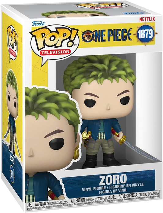 Funko Pop Zoro #1879 Live Action Netflix One Piece Vinyl Figure Animation NEW UK