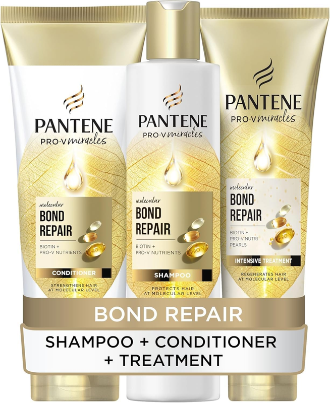 Pantene Molecular Bond Repair Shampoo + Conditioner + Deep Conditioning Hair