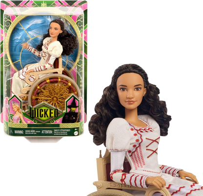 Mattel Wicked, Nessarose Fashion Doll & Accessories, Including Wheelchair