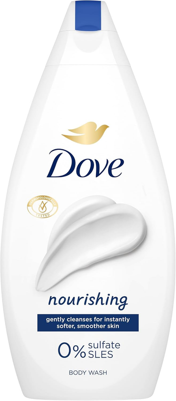 Dove Nourishing Body Wash Soft Smooth Creamy Gentle Skin Cleanser Pack