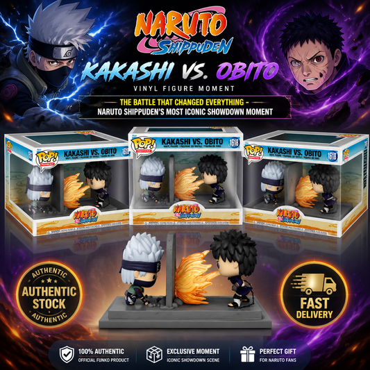Funko Pop Moment Naruto Shippuden Kakashi Vs Obito #1618 Deluxe Vinyl Figure