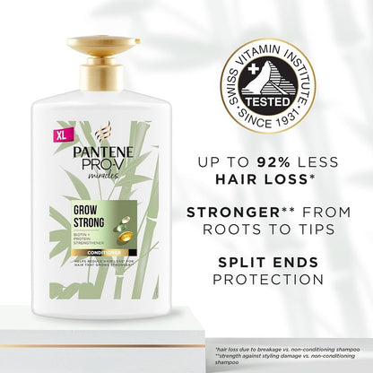 Pantene Grow Strong Shampoo and Conditioner Set, XL Hair Growth Shampoo , 2X 1L