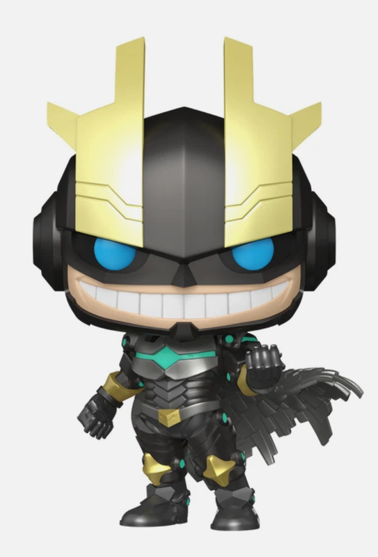 Funko Pop Armored All Might # 2182 Metallic Exclusive My Hero Academia Anime UK