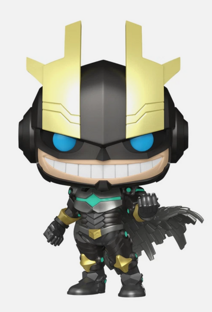 Funko Pop Armored All Might # 2182 Metallic Exclusive My Hero Academia Anime UK