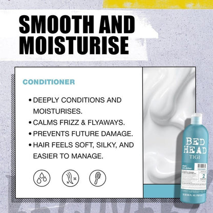 Bed Head by TIGI 750Ml Recovery Shampoo and Conditioner Set Deep Moisture Hair