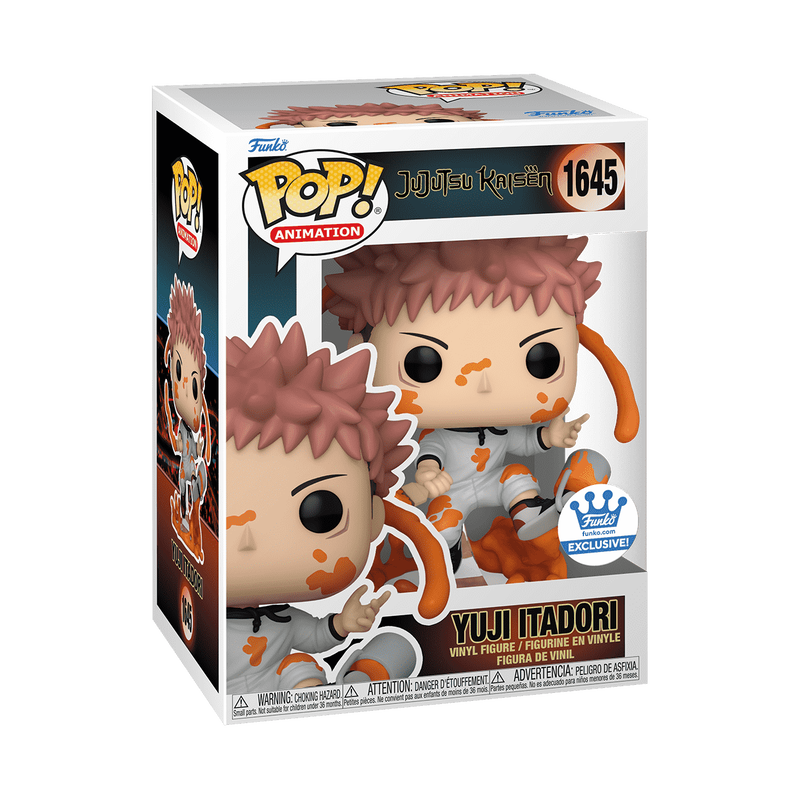 Funko Pop Animation Jujutsu Kaisen Yuji Itadori Paint Can #1645 Exclusive + Case