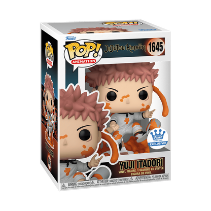 Funko Pop Animation Jujutsu Kaisen Yuji Itadori Paint Can #1645 Exclusive + Case