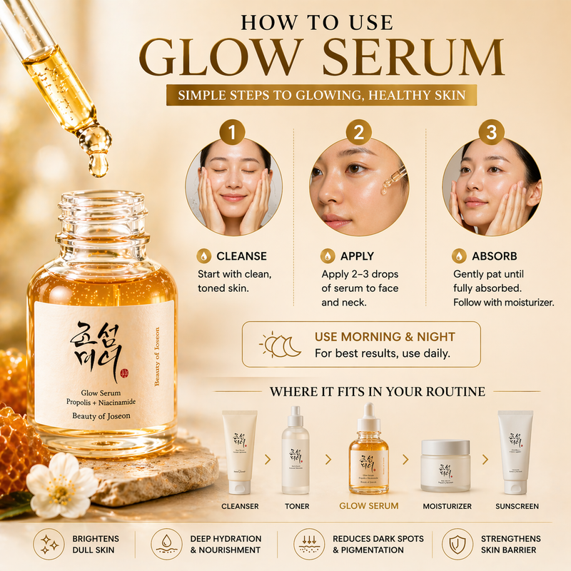Beauty Of Joseon Glow Serum Propolis Niacinamide 30ml Korean Skincare Bright -UK