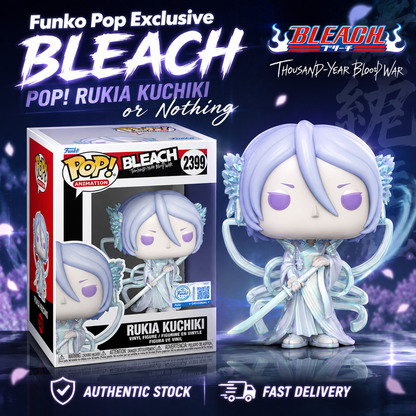 Funko Pop Bleach Rukia Kuchiki Bankai # 2399 Exclusive Anime Vinyl + Protector
