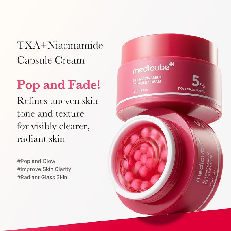 Medicube TXA Niacinamide Capsule Cream 55m Tone Brightening Korean Skincare Glow