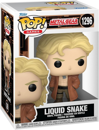Funko Pop Games Metal Gear Solid Liquid Snake #1296 Vinyl Figure + Protector