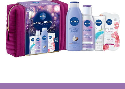 NIVEA Moisturising Moments of Joy Gift Set – Women'S Gift Set with Cosmetic Bag