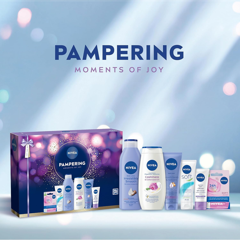 NIVEA Pampering Moments of Joy Gift Set (6 Products) – Women'S Gift Set