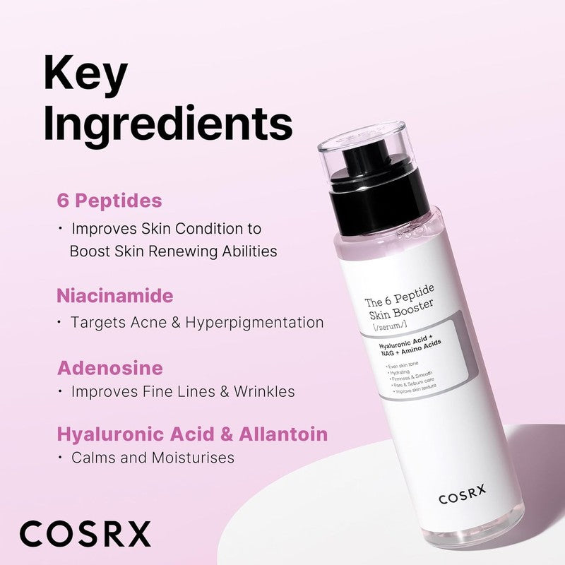 COSRX 6 Peptide Collagen Serum Face Toner with Niacinamide Korean Skincare 150Ml