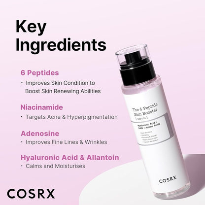 COSRX 6 Peptide Collagen Serum Face Toner with Niacinamide Korean Skincare 150Ml