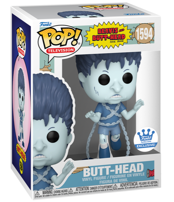 Funko Pop Beavis And Butt-Head Ghost Butt-Head #1594 Exclusive Vinyl + Protector