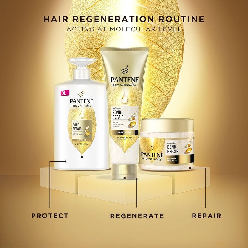 Pantene Molecular Bond Repair Shampoo with Biotin. Pump Bottle Dispenser 1000Ml