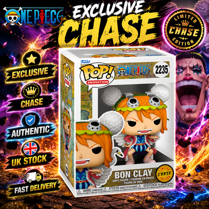 Funko Pop One Piece Bon Clay As Nami 2235 Chase Exclusive Anime Vinyl +Protector