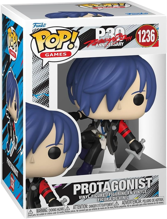 Funko Pop Persona 3 Male Protagonist Makoto # 1236 30th Anniversary Games Vinyl