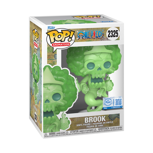 Funko Pop One Piece Brook # 2325 Exclusive Soul King Animation Vinyl + Protector