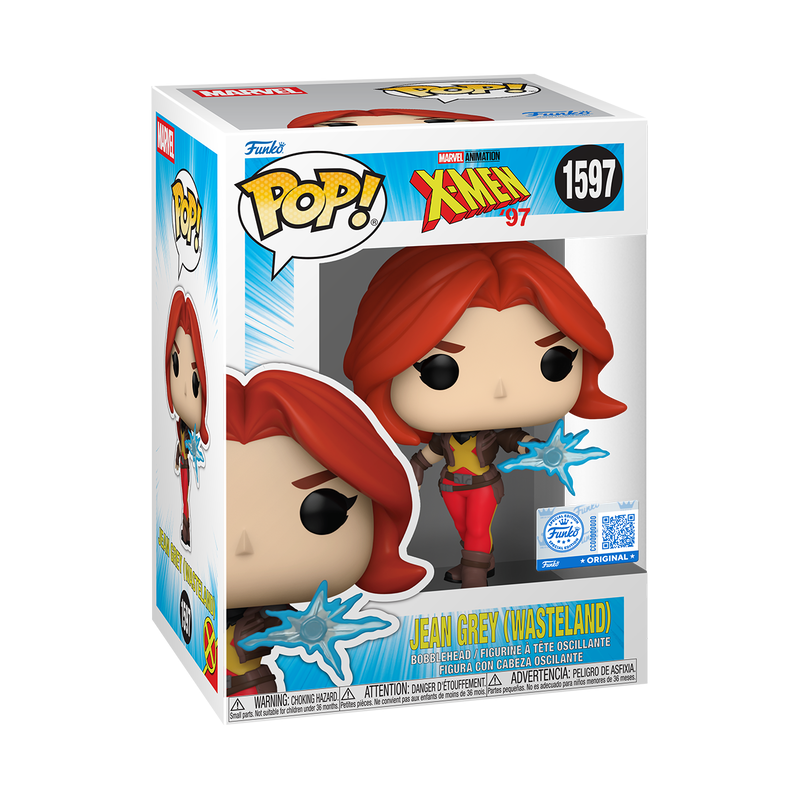 Funko Pop Jean Grey Wasteland 1597 X-Men 97 Marvel Exclusive Vinyl UK Protector