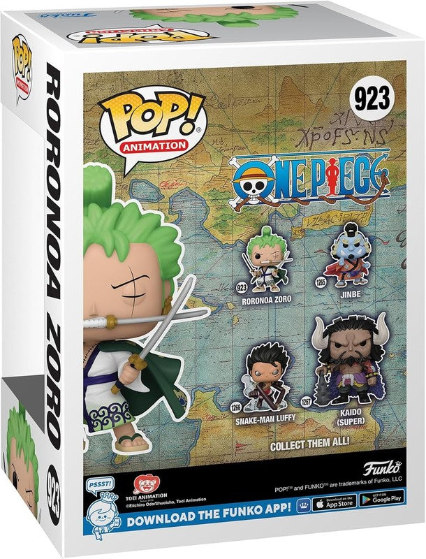 Funko Pop Roronoa Zoro 923 One Piece Animation Vinyl Figure Anime Fast Delivery