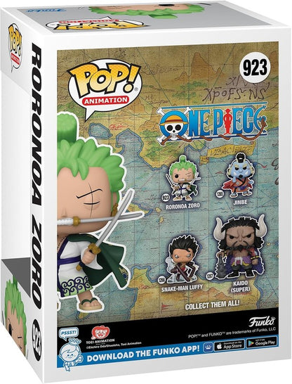 Funko Pop Roronoa Zoro 923 One Piece Animation Vinyl Figure Anime Fast Delivery