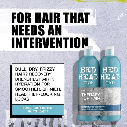 Bed Head by TIGI 750Ml Recovery Shampoo and Conditioner Set Deep Moisture Hair