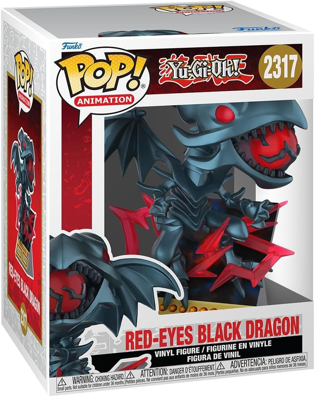 Funko Pop Premium Yu-Gi-Oh Red-Eyes Black Dragon Card #2317 Deluxe Vinyl Figure