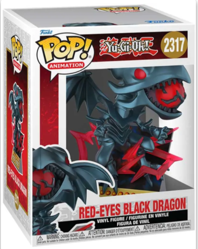 Funko Pop Premium Yu-Gi-Oh Red Eyes Black Dragon #2317 Deluxe Anime Vinyl Figure